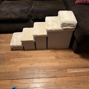 Cream Pet Stairs for Dogs
